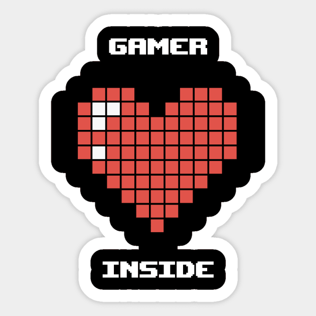 Gamer inside Sticker by Scofano